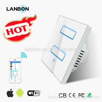 No Gateway! 2016 New Android /Iphone WIFI touch light switches for home automation wall switch electric switch remote control